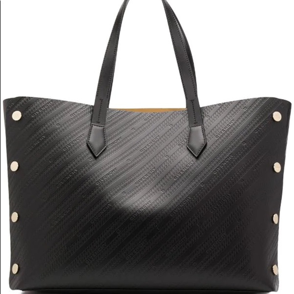 Givency Medium bond logo embossed tote black NEW